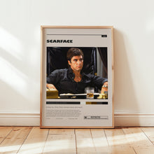 Scarface Poster, Al Pacino Wall Art, Minimalist Wall Decor, Mid Century Modern, Classic Film Print, Gift for Movie Lovers 1755938669