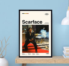 Scarface Poster, Scarface Movie Poster, Brian De Palma, Movie Poster, Vintage Poster, Modern Art, Midcentury Poster, Film Poster, Wall Art 1735359427