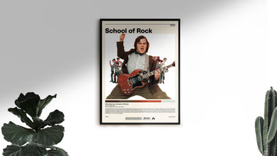 School of Rock Poster  Richard Linklater, Minimalist Movie Poster, Vintage Retro Art Print, Custom Poster, Wall Art Print, Home Decor 1229941589