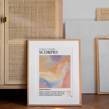 Scorpio Zodiac Poster  Astrology Wall Art  Aura Print   Scorpio Zodiac Wall Art  High Quality JPEG 1564405291