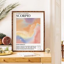 Scorpio Zodiac Poster  Astrology Wall Art  Aura Print   Scorpio Zodiac Wall Art  High Quality JPEG 1564405291