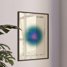Scorpio Zodiac Poster  Aura Art Print  Astrology Wall Art   Scorpio Zodiac Wall Art  Spiritual Wall Art 1589350023
