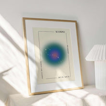 Scorpio Zodiac Poster  Aura Art Print  Astrology Wall Art   Scorpio Zodiac Wall Art  Spiritual Wall Art 1589350023