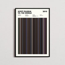 Scott Pilgrim vs The World Movie Barcode Print, Scott Pilgrim Print, Scott Pilgrim Poster, Scott Pilgrim Wall Art, Scott Pilgrim Art Print 1617485706