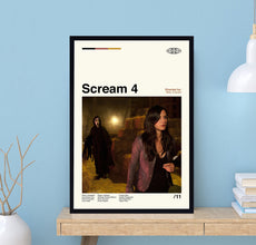Scream 4 Movie Poster, Wes Craven, Scream Print, Retro Movie Poster, Minimalist Art, Vintage Poster, Movie Poster, Movie Art, Wall Art 1721704944