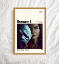 Scream 5 Poster, Tyler Gillett, Matt Bettinelli-Olpin, Retro Movie Poster, Minimalist Art, Vintage Poster, Movie Poster, Movie Art, Wall Art 1721707512