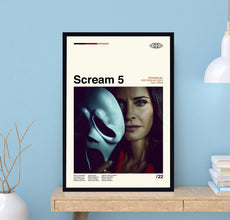 Scream 5 Poster, Tyler Gillett, Matt Bettinelli-Olpin, Retro Movie Poster, Minimalist Art, Vintage Poster, Movie Poster, Movie Art, Wall Art 1721707512