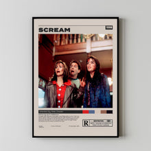 Scream Movie Poster, Wes Craven, Minimalist Movie Poster, A3 poster