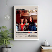 Scream Movie Poster, Wes Craven, Minimalist Movie Poster, A3 poster
