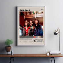 Scream Movie Poster, Wes Craven, Minimalist Movie Poster, A3 poster