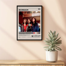 Scream Poster , Wes Craven , Minimalist Movie Poster, Vintage Retro Art