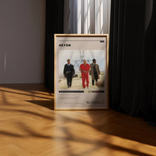 Se7en Poster, Brad Pitt Wall Art, Minimalist Wall Decor, Mid Century Design, Morgan Freeman Print, Gift for Movie Lovers 1734547862