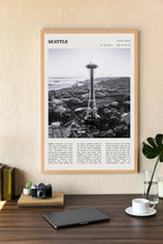 Seattle Washington Wall Art  Poster Seattle Washington Black White Poster  Poster Art Gift 1680648158
