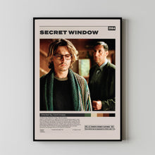 Secret Window, David Koepp, Minimalist Movie Poster,Room Decor