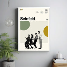 Seinfeld Movie Poster, Seinfeld Retro, Vintage Poster, Minimalist Art, Midcentury Art, High Quality, Movie Poster, Home Decor, Gifts Men