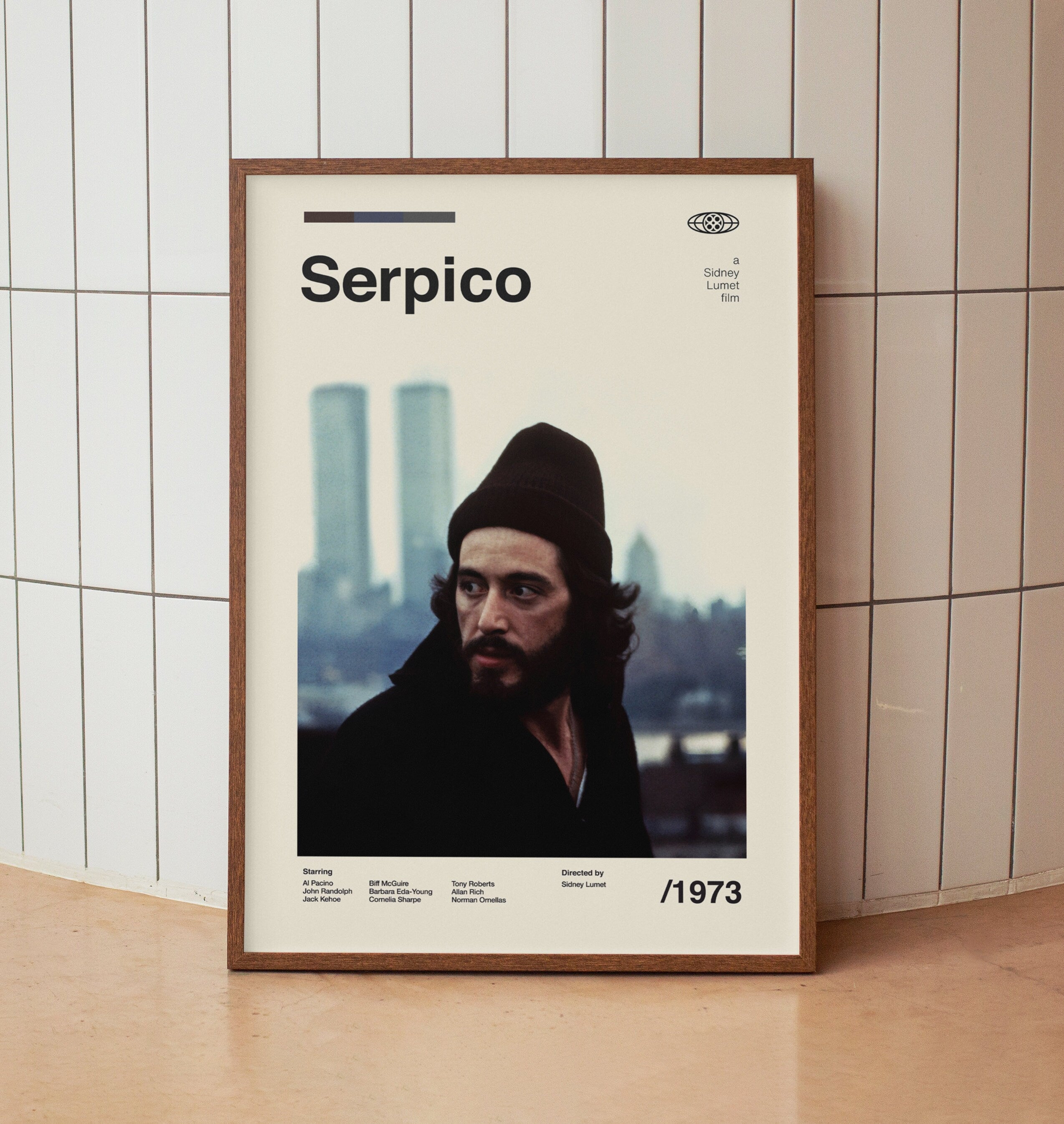 Serpico Movie Poster - Al Pacino Film - Vintage Minimalist