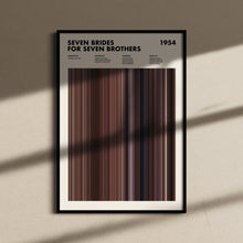 Seven Brides for Seven Brothers Movie Barcode Print, Seven Brides for Seven Brothers Print, Seven Brides for Seven Brothers Poster 1617485886