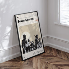 Seven Samurai Movie Poster  Minimalist  Midcentury Poster  Wall Art Print  Retro Movie Poster 1732791453