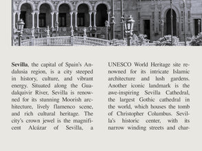 Sevilla Spain Wall Art  Poster Sevilla City Spain Black White Poster  Poster Art Gift 1696725175