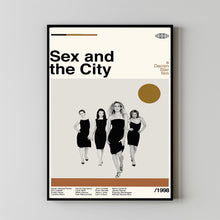 Sex And The City Poster, Darren Star Movie, Vintage Art, Retro Movie Print, Modern Vintage, Movie Poster, Minimal Movie Art, Custom Poster