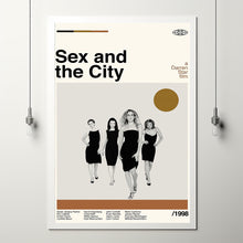 Sex And The City Poster, Darren Star Movie, Vintage Art, Retro Movie Print, Modern Vintage, Movie Poster, Minimal Movie Art, Custom Poster