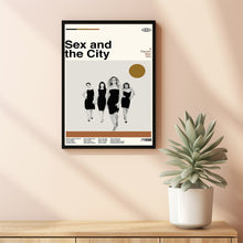 Sex And The City Poster, Darren Star Movie, Vintage Art, Retro Movie Print, Modern Vintage, Movie Poster, Minimal Movie Art, Custom Poster