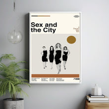 Sex And The City Poster, Darren Star Movie, Vintage Art, Retro Movie Print, Modern Vintage, Movie Poster, Minimal Movie Art, Custom Poster