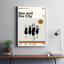 Sex And The City Poster, Darren Star Movie, Vintage Art, Retro Movie Print, Modern Vintage, Movie Poster, Minimal Movie Art, Custom Poster