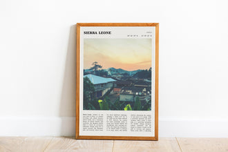 Sierra Leone Print Africa Wall Art Poster Sierra Leone Poster  Poster Art Gift 1690141558