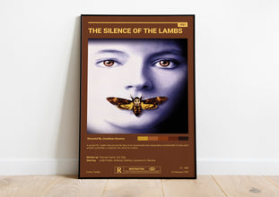 Silence of the Lambs Movie Poster - Hannibal Lecter - Digital Downloads - Vintage Retro Poster - Movie Poster - Wall Art Print - Home Decor 1615943768 - Copy