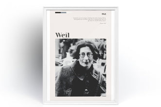 Simone Weil Poster Wall Art Quote French philosopher  Poster Art Gift 1551588126 9357