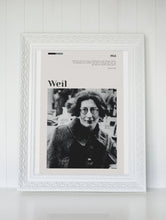 Simone Weil Poster Wall Art Quote French philosopher  Poster Art Gift 1551588126