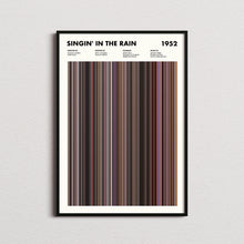 Singin' In The Rain Movie Barcode Print, Singin In The Rain Print, Singin In The Rain Poster, Singin In The Rain Wall Art 1617486266