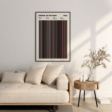 Singin' In The Rain Movie Barcode Print, Singin In The Rain Print, Singin In The Rain Poster, Singin In The Rain Wall Art 1617486266