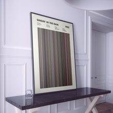 Singin' In The Rain Movie Barcode Print, Singin In The Rain Print, Singin In The Rain Poster, Singin In The Rain Wall Art 1617486266
