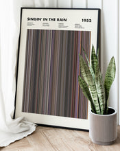 Singin' In The Rain Movie Barcode Print, Singin In The Rain Print, Singin In The Rain Poster, Singin In The Rain Wall Art 1617486266