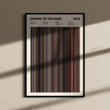 Singin' In The Rain Movie Barcode Print, Singin In The Rain Print, Singin In The Rain Poster, Singin In The Rain Wall Art 1617486266
