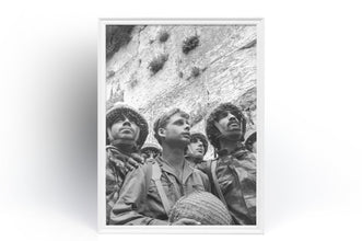 Six Day War Israeli Paratroopers Photo Western Wall Jerusalem Vintage Antique Poster Fine Art  Poster Art Gift 1545253058 1880