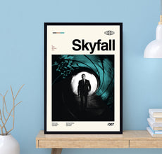 SkyFall 007 Poster, SkyFall  Movie Poster, Sam Mendes, Movie Poster, Vintage Poster, Modern Art, Midcentury Poster, Wall Decor 1721721522