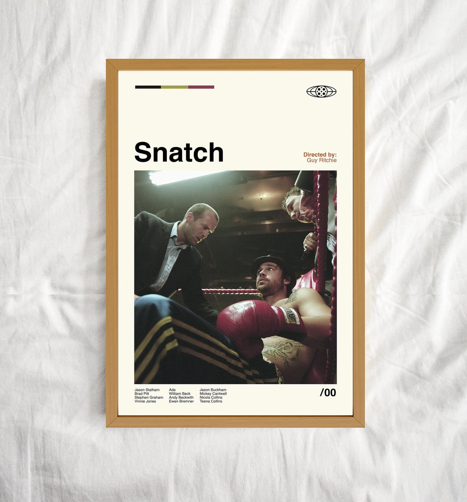 Snatch Poster, Snatch Movie Poster, Guy Ritchie, Movie Poster, Vintage ...