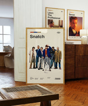 Snatch Wall Art Print - Brad Pitt Guy Ritchie Movie Poster - Midcentury Art 1419620860