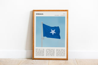Somalia Flag Wall Art  Somalia Mogadishu Africa Poster Black White Poster  Poster Art Gift 1690259310