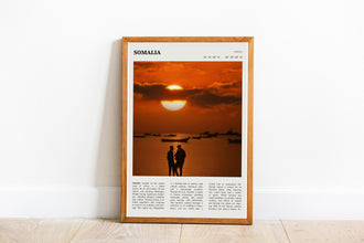 Somalia Wall Art  Somalia Mogadishu Africa Poster Black White Poster  Poster Art Gift 1702097947