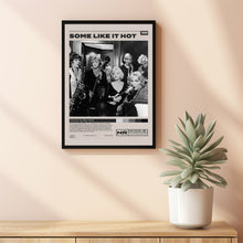Some Like It Hot, Billy Wilder, Minimalist Movie Poster,Room Decor