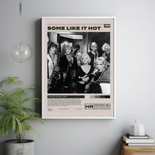 Some Like It Hot, Billy Wilder, Minimalist Movie Poster,Room Decor
