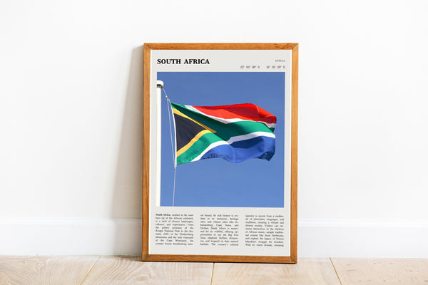 South Africa Flag Wall Art  Poster South Africa Poster  Poster Art Gift 1690432020