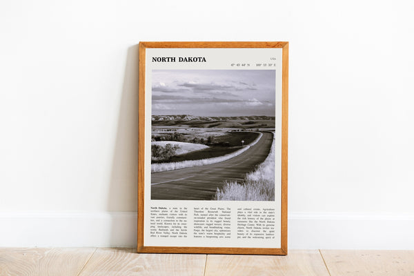 South Dakota Wall Art Poster South Dakota Black White Poster  Poster Art Gift 1642846573