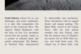 South Dakota Wall Art  Poster South Dakota Black White Poster  Poster Art Gift 1680874892