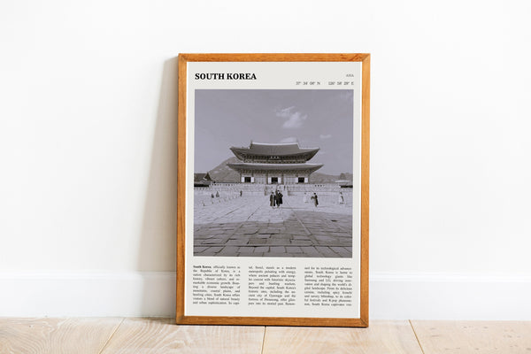 South Korea Wall Art  Seoul Poster South Korea Black White Poster  Poster Art Gift 1702019301