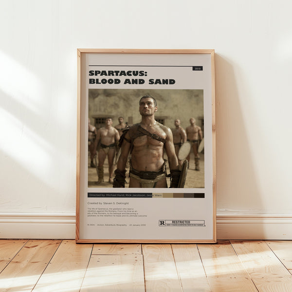 Spartacus Blood and Sand Poster, Andy Whitfield Wall Art, Minimalist Wall Decor, High Quality Print, Gift for Tv Series Lovers 1749191711